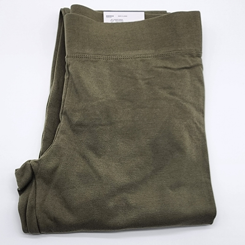 Leggings army green size small- long